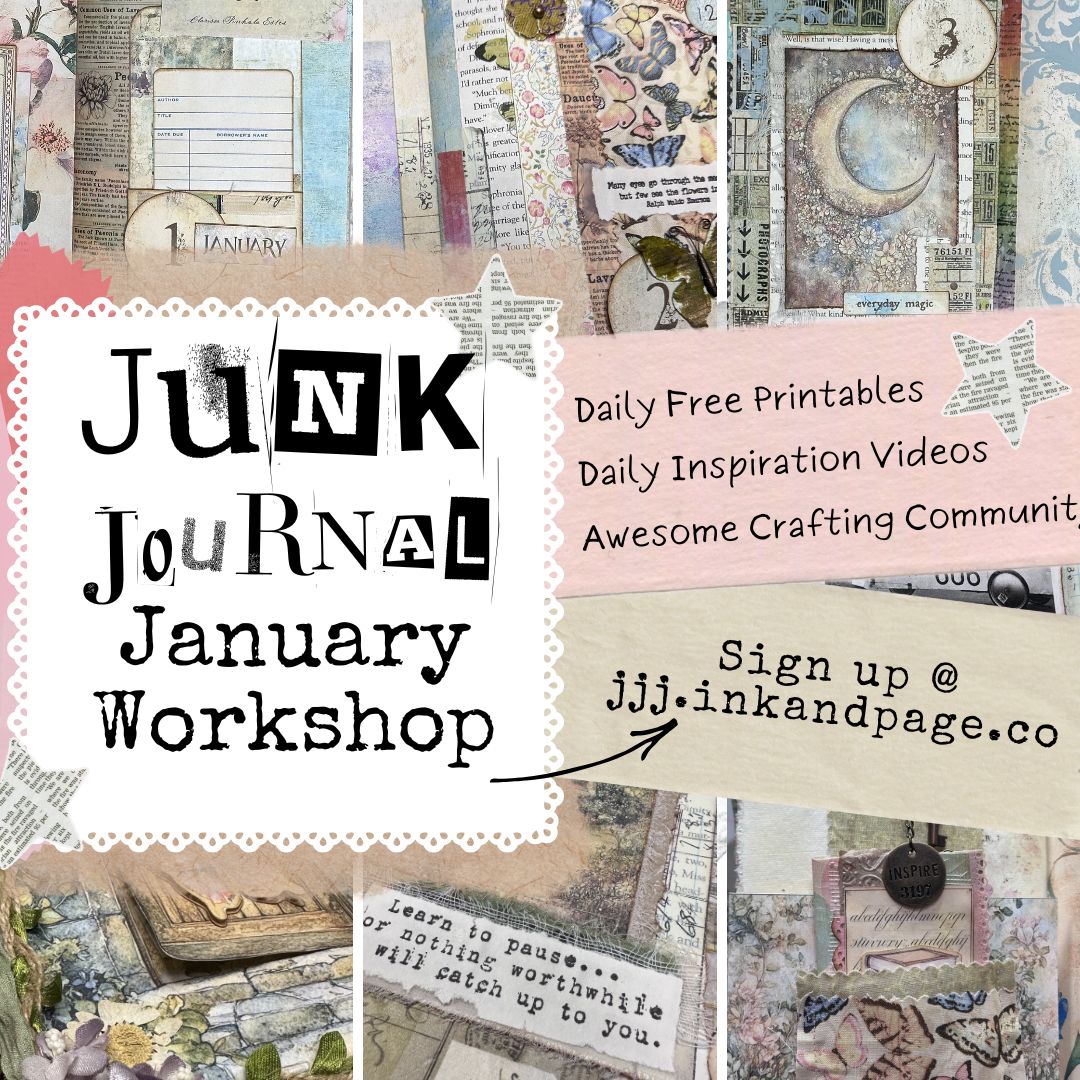 Junk Journal January sign up information.
